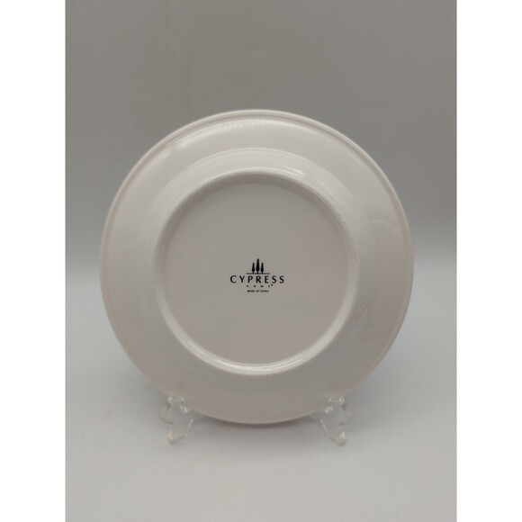 Cypress Home Holly Salad Plate Winter Christmas - Picture 3 of 5